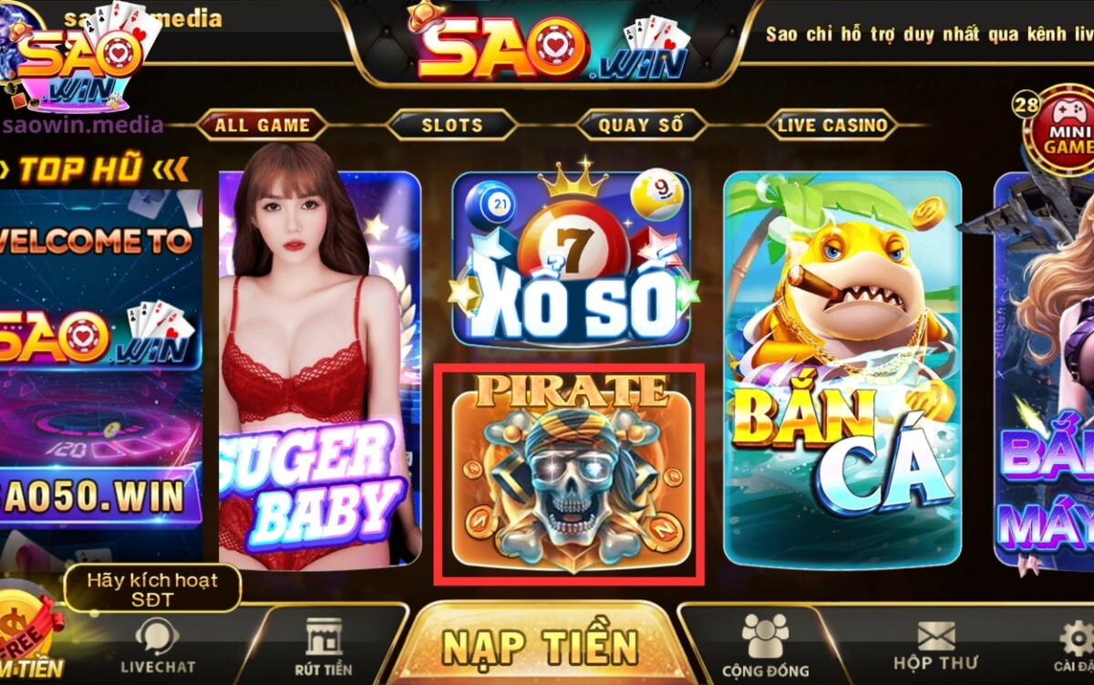 Khám phá trò chơi slots game thú vị bậc nhất của Saowin