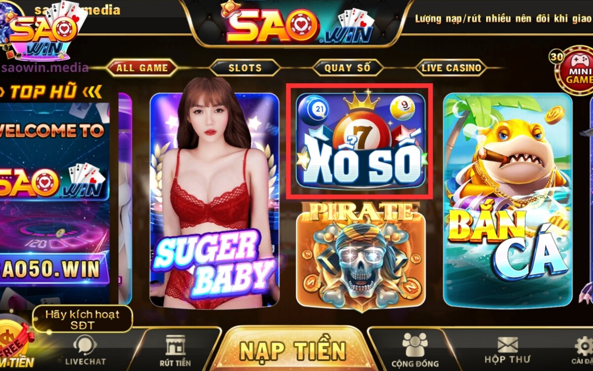 Thông tin về trò chơi xổ số Saowin hấp dẫn